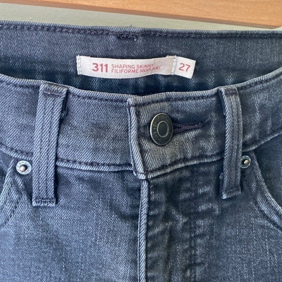 Levi's 311 black jeans Sz 27 - Picture 2 of 9